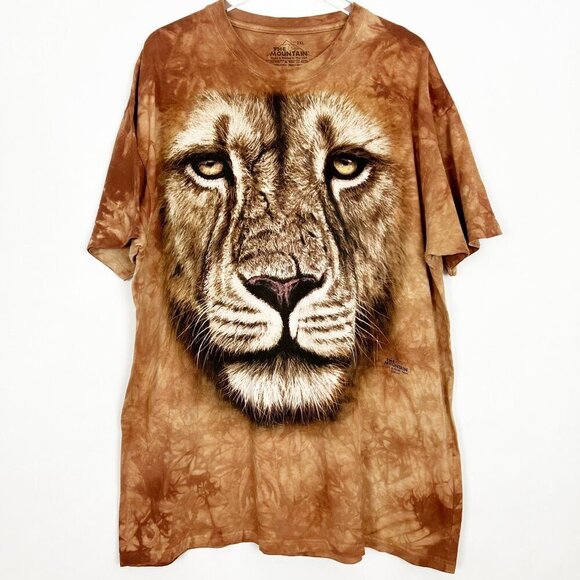 The Mountain Tee Adult 2XL Big Face Lion Warrior Classic T-Shirt Tie-Dye Unisex - Picture 11 of 11